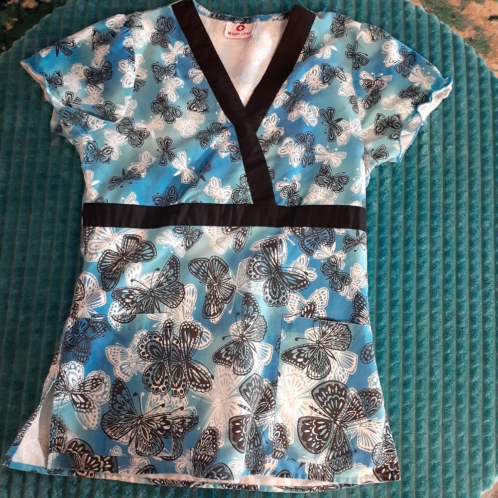 WHITE CROSS Nursing Nurse's Uniform Scrub Top